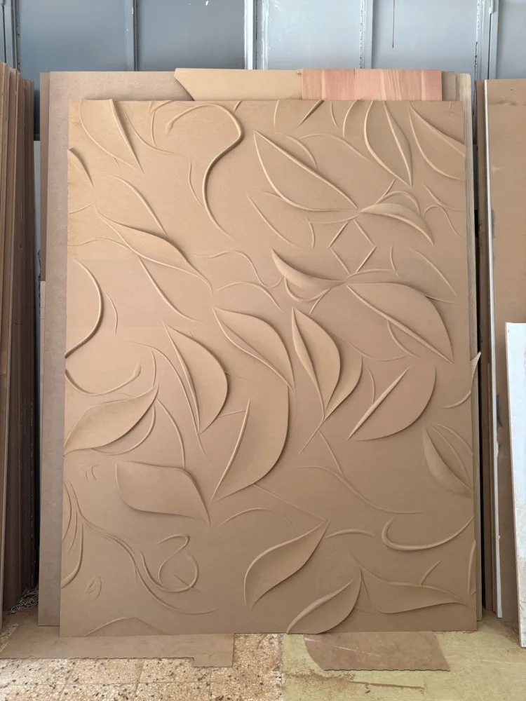 Bitkisel desenli dikdörtgen panel